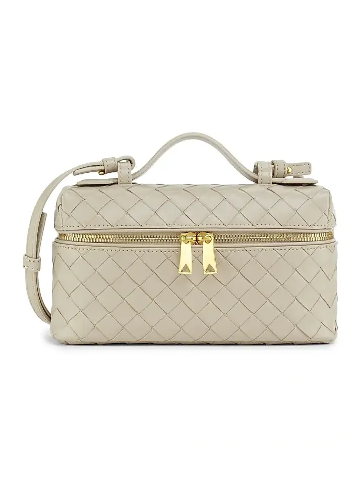 Women's Bang Bang Intrecciato Leather Crossbody Vanity Case Bag