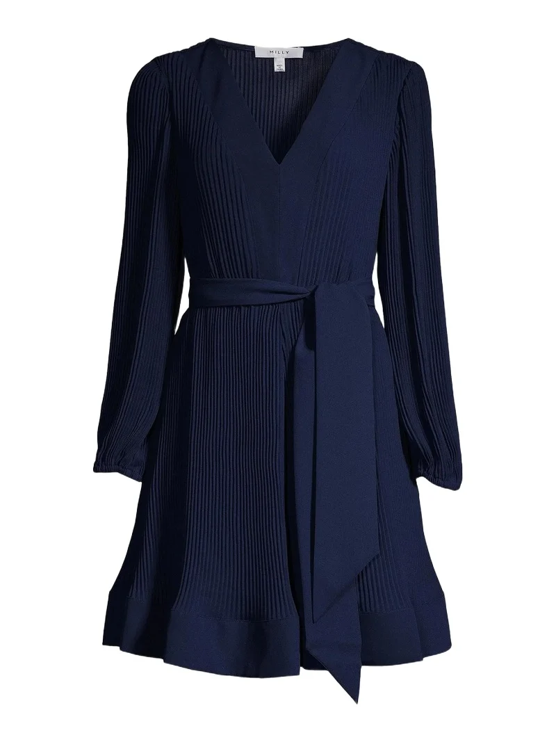 Women's Liv Pleated Belted Minidress Women's Liv Pleated Belted Minidress