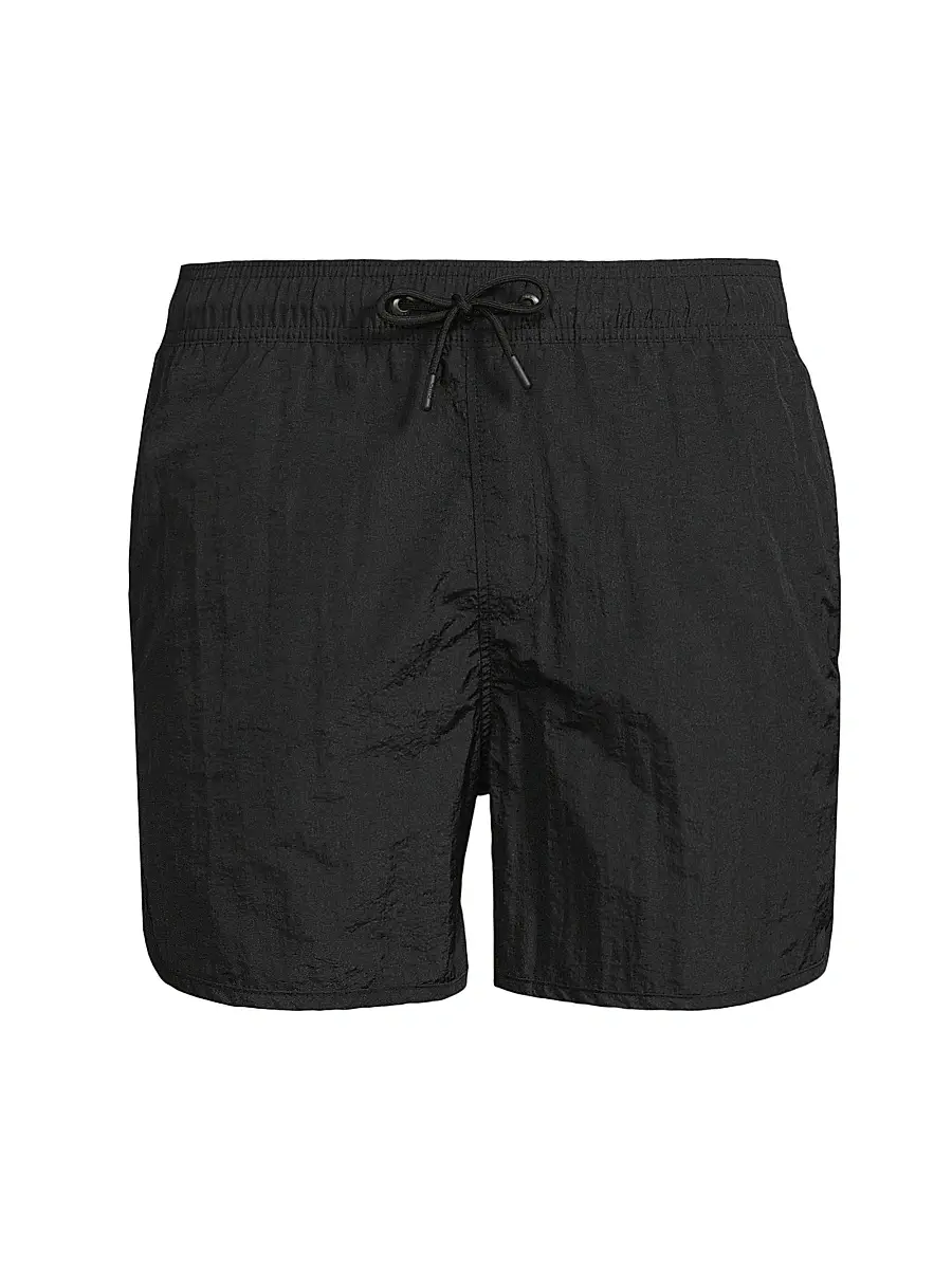 Onia Men's Nylon Crinkle Multifunctional Shorts - Black | Image 1 Onia Men's Nylon Crinkle Multifunctional Shorts - Black | Image 1