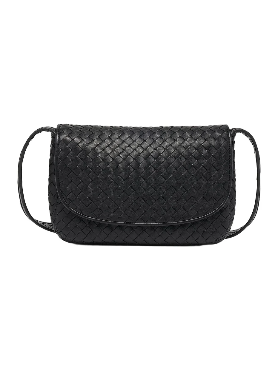 Bottega Veneta Men's Veneto Intrecciato Fluffy Messenger Bag
