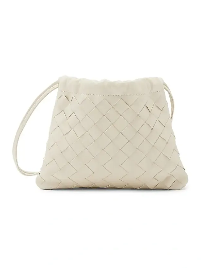 Women's Small Dustbag Intrecciato Leather Crossbody Bag Women's Small Dustbag Intrecciato Leather Crossbody Bag
