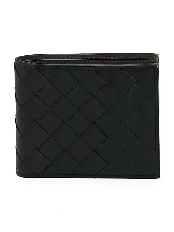 Men's Intrecciato Leather Bifold Wallet Men's Intrecciato Leather Bifold Wallet