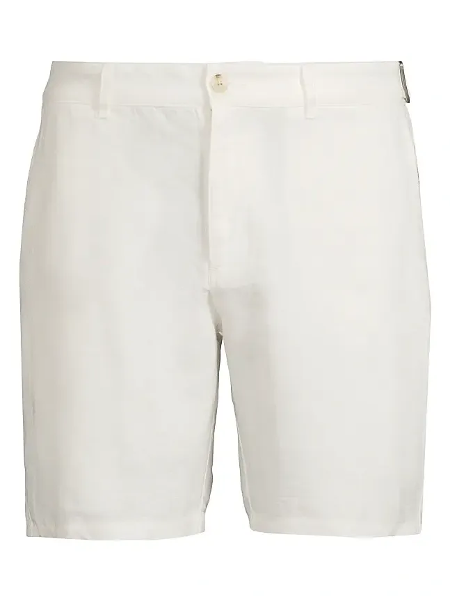 Men's Linen Fixed-Waist Shorts Men's Linen Fixed-Waist Shorts