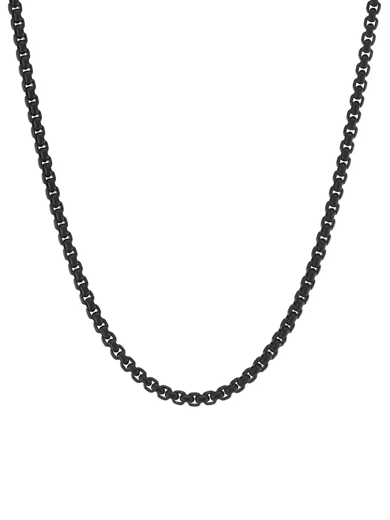 David Yurman Women's Bel Aire Color Box Chain Necklace - Black | Image 1 David Yurman Women's Bel Aire Color Box Chain Necklace - Black | Image 1