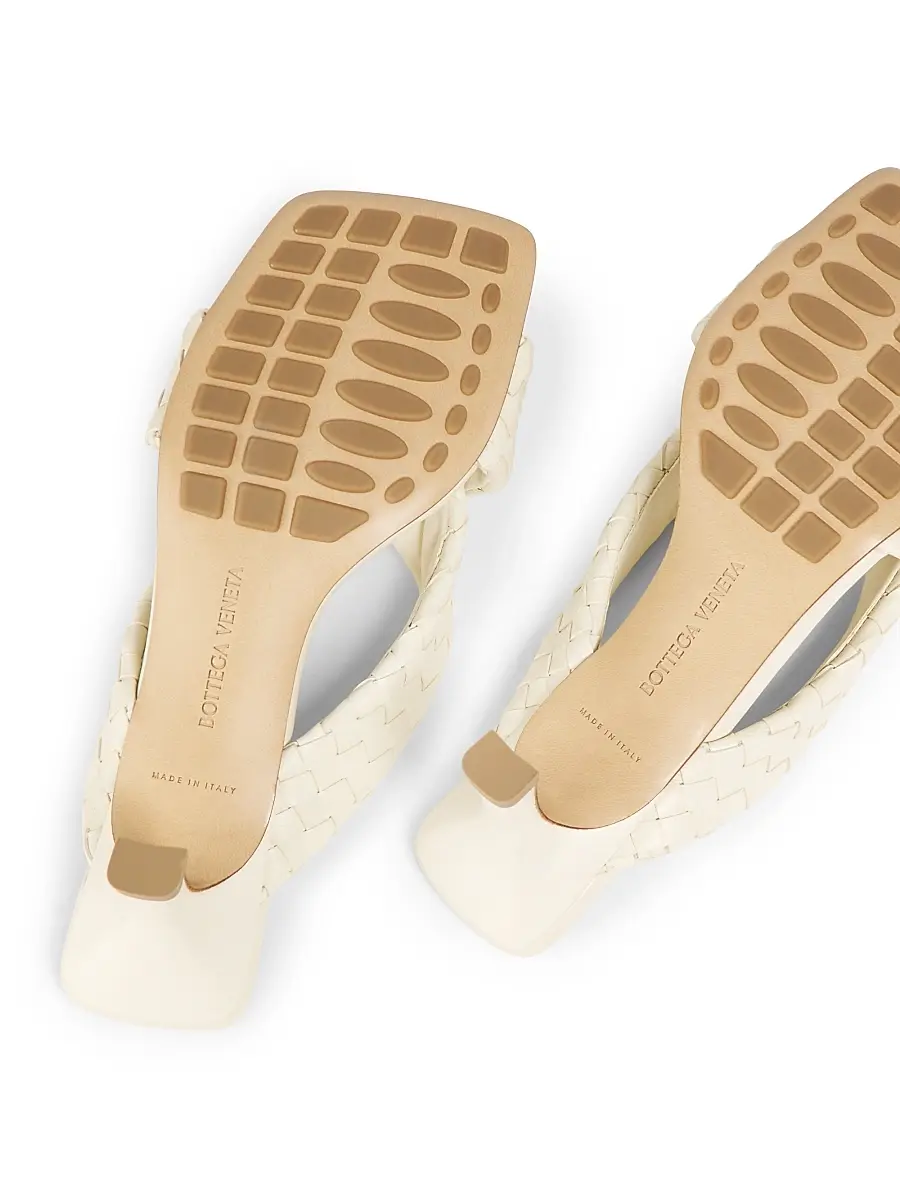Bottega Veneta Women's Riva 50MM Leather Kitten-Heel Sandals | Thumbnail 6 Bottega Veneta Women's Riva 50MM Leather Kitten-Heel Sandals | Thumbnail 6