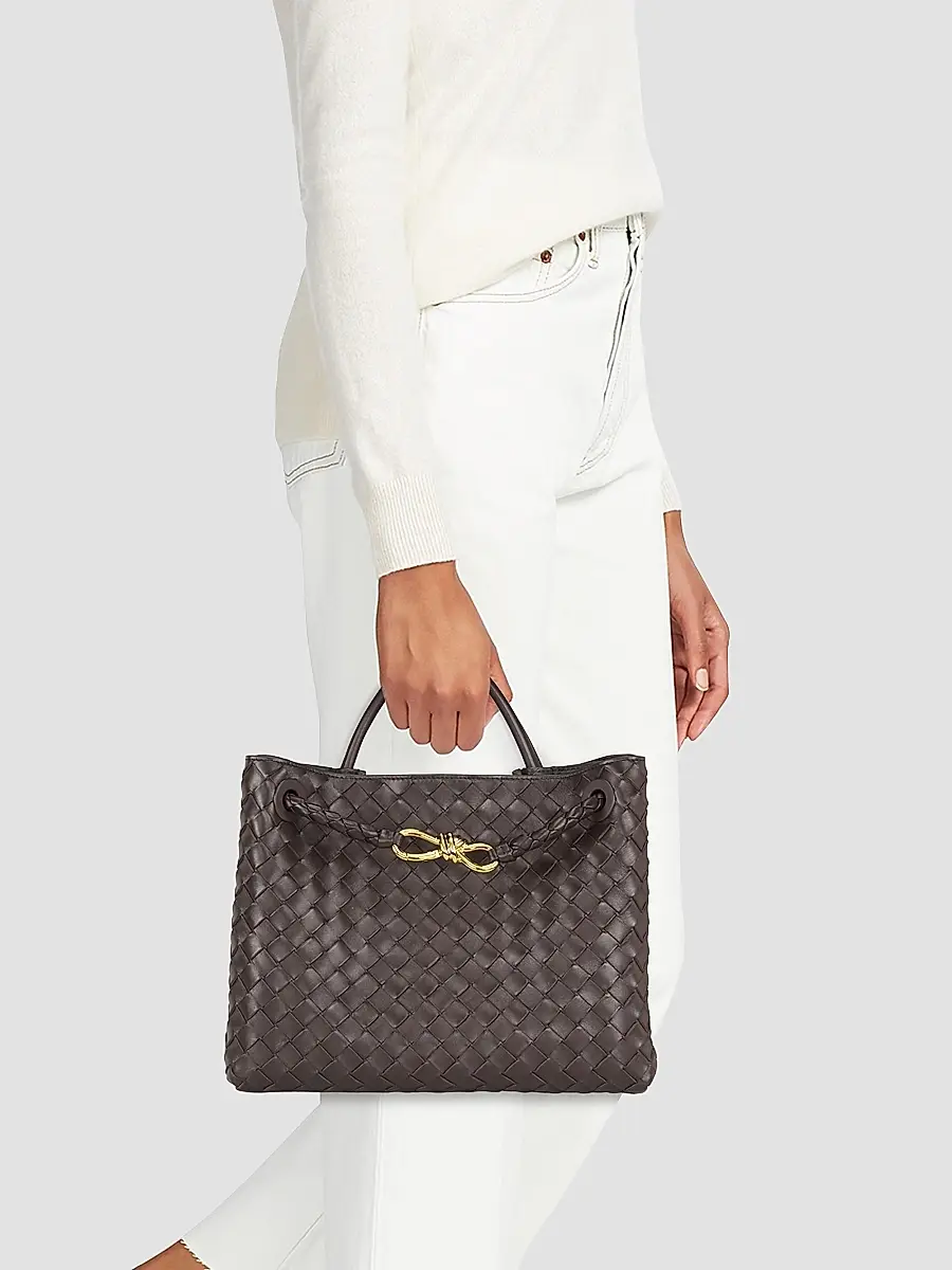 Bottega Veneta Women's Andiamo Medium Intrecciato-Leather Top-Handle Bag | Thumbnail 3 Bottega Veneta Women's Andiamo Medium Intrecciato-Leather Top-Handle Bag | Thumbnail 3