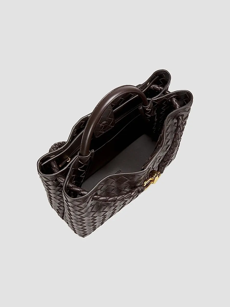 Bottega Veneta Women's Andiamo Medium Intrecciato-Leather Top-Handle Bag | Thumbnail 4 Bottega Veneta Women's Andiamo Medium Intrecciato-Leather Top-Handle Bag | Thumbnail 4