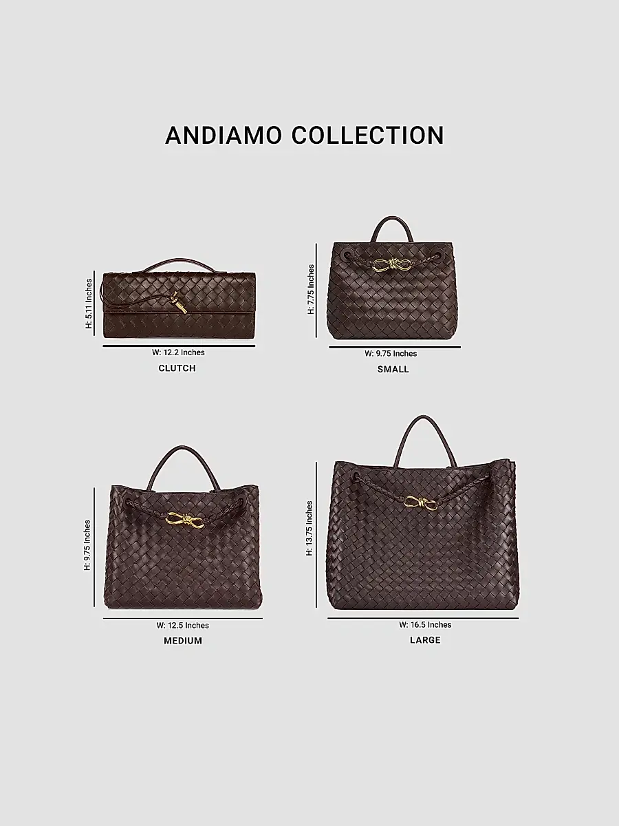 Bottega Veneta Women's Andiamo Medium Intrecciato-Leather Top-Handle Bag | Thumbnail 5 Bottega Veneta Women's Andiamo Medium Intrecciato-Leather Top-Handle Bag | Thumbnail 5