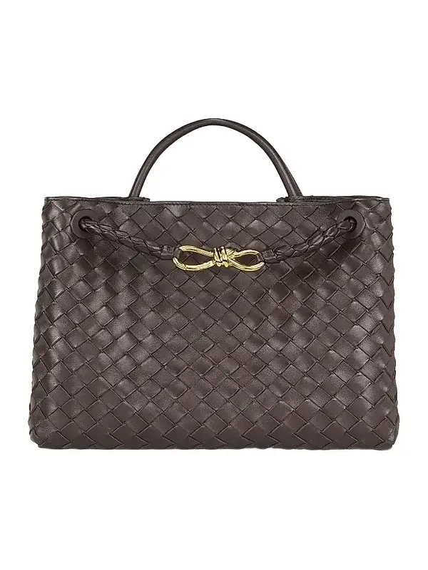 Women's Andiamo Medium Intrecciato-Leather Top-Handle Bag Women's Andiamo Medium Intrecciato-Leather Top-Handle Bag