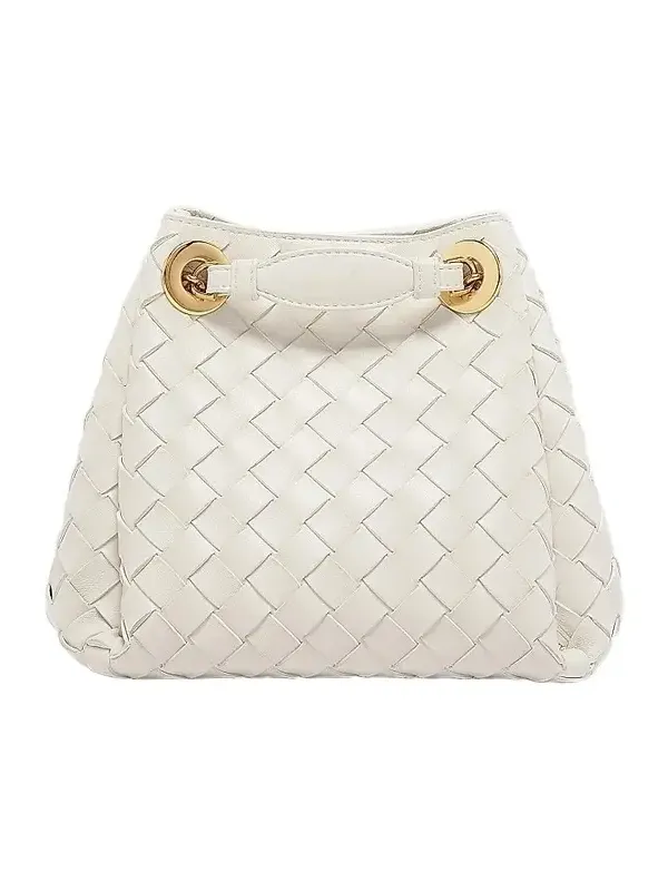 Women's Small Parachute Intrecciato Leather Shoulder Bag Women's Small Parachute Intrecciato Leather Shoulder Bag