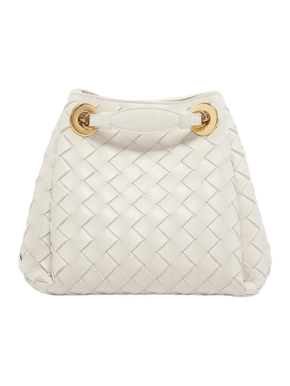 Women's Small Parachute Intrecciato Leather Shoulder Bag