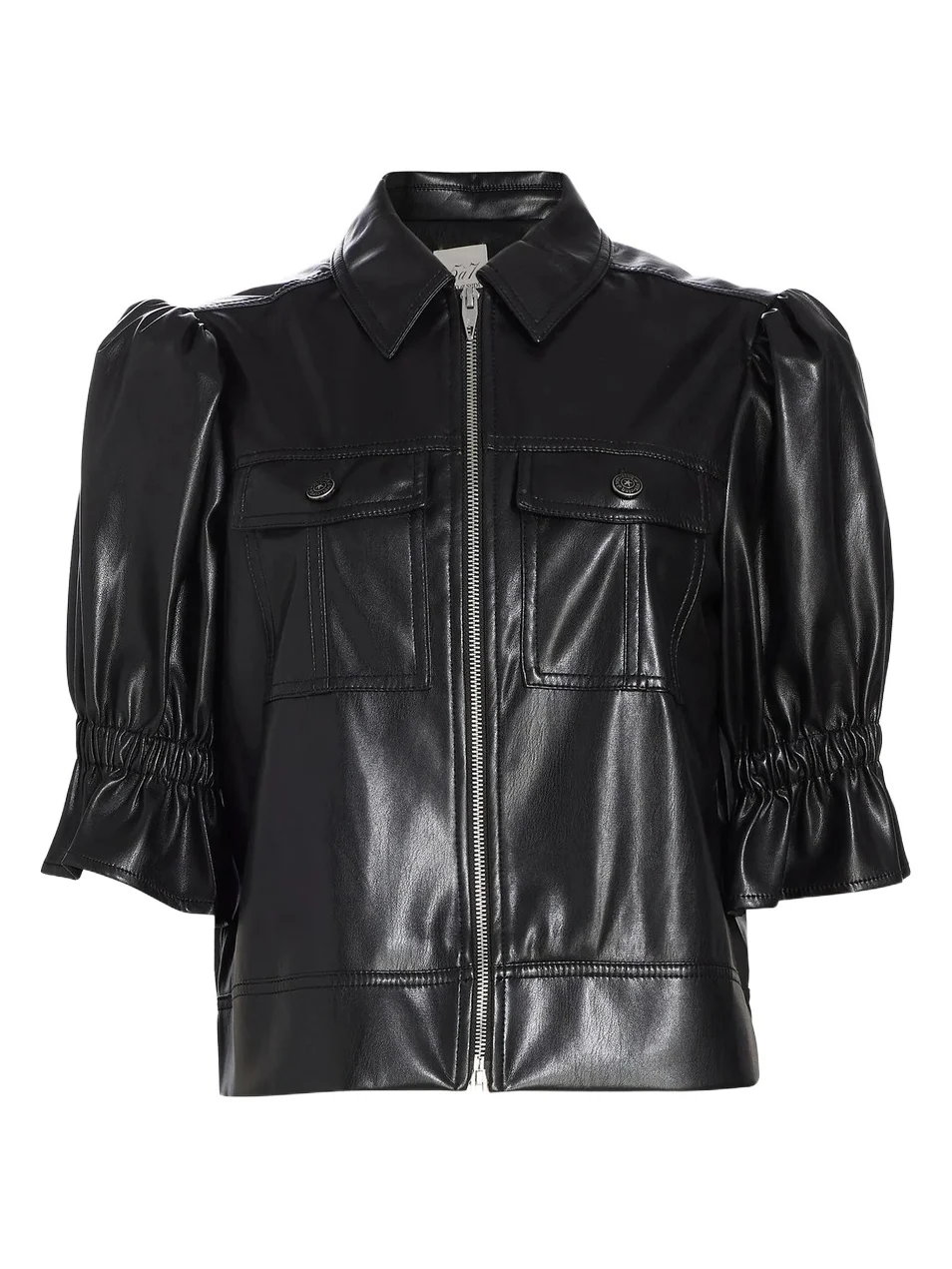 Women's Holly Faux Leather Puff-Sleeve Jacket Women's Holly Faux Leather Puff-Sleeve Jacket