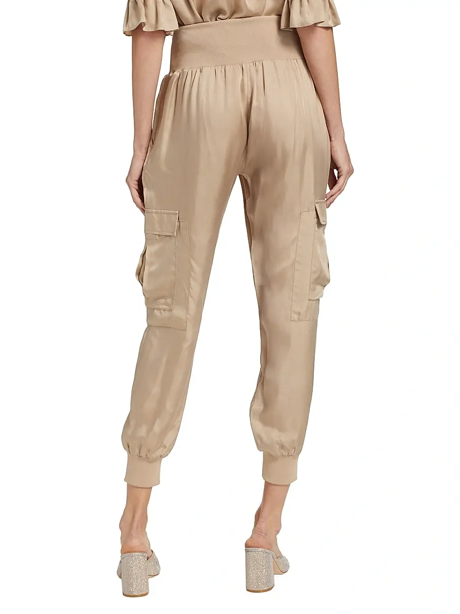 Cinq à Sept Women's Giles Twill Cargo Joggers | Thumbnail 5 Cinq à Sept Women's Giles Twill Cargo Joggers | Thumbnail 5