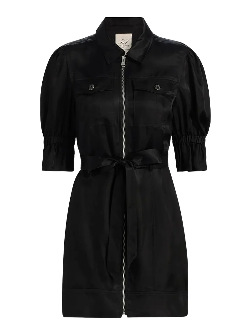 Women's Holly Satin Puff-Sleeve Minidress Women's Holly Satin Puff-Sleeve Minidress