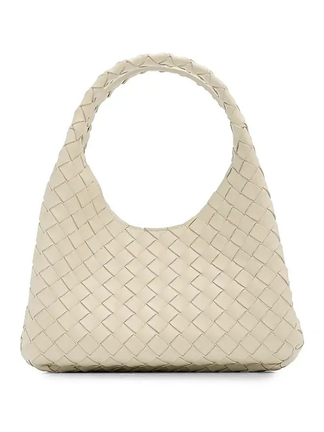 Women's Campana Small Intrecciato-Leather Shoulder Bag Women's Campana Small Intrecciato-Leather Shoulder Bag