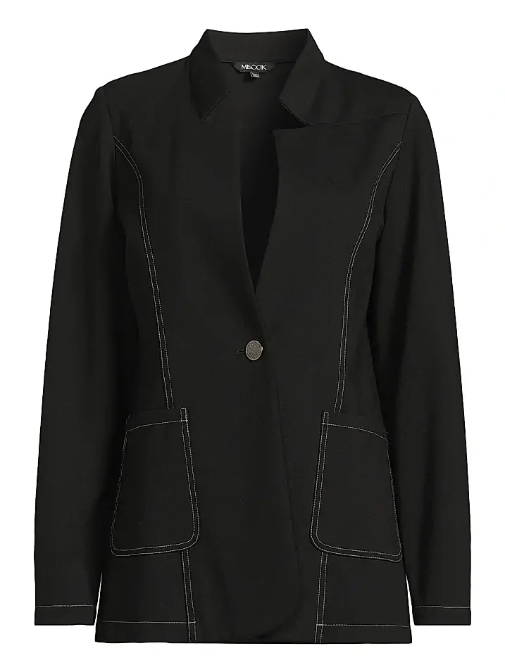 Women's Tailored Ponte One-Button Blazer
