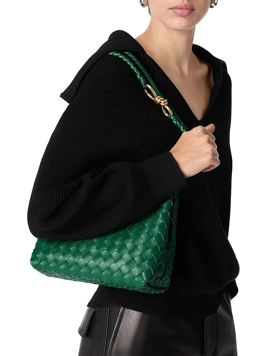 Bottega Veneta Women's Andiamo Small Intrecciato-Leather Top-Handle Bag | Thumbnail 3 Bottega Veneta Women's Andiamo Small Intrecciato-Leather Top-Handle Bag | Thumbnail 3