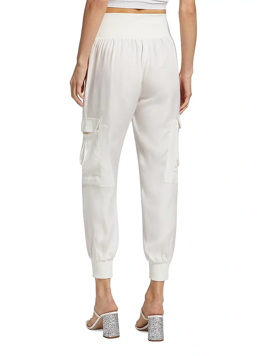 Cinq à Sept Women's Giles Twill Cargo Joggers | Thumbnail 5 Cinq à Sept Women's Giles Twill Cargo Joggers | Thumbnail 5