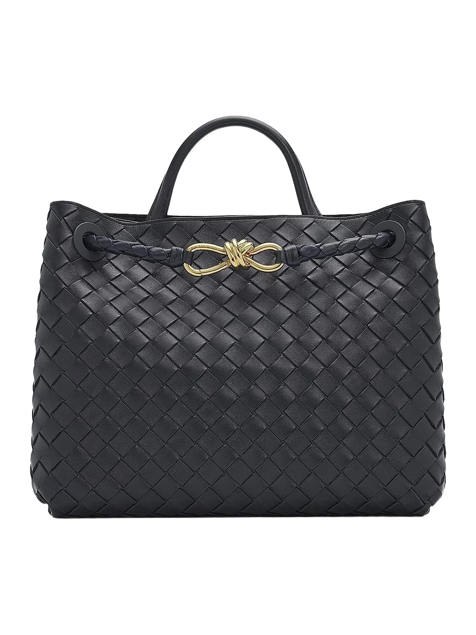 Women's Andiamo Medium Intrecciato-Leather Top-Handle Bag Women's Andiamo Medium Intrecciato-Leather Top-Handle Bag