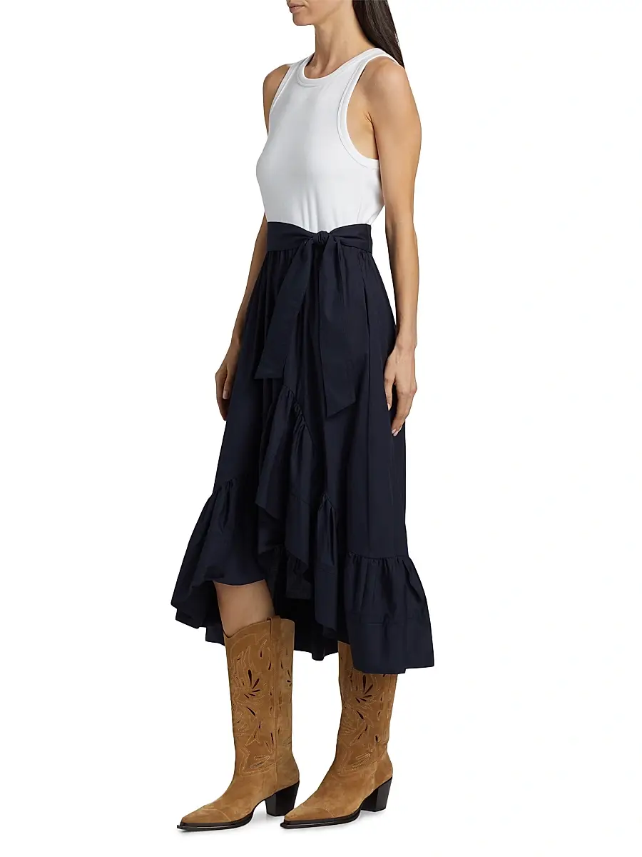 Cinq à Sept Women's Zayla Split Midi-Dress | Thumbnail 4 Cinq à Sept Women's Zayla Split Midi-Dress | Thumbnail 4