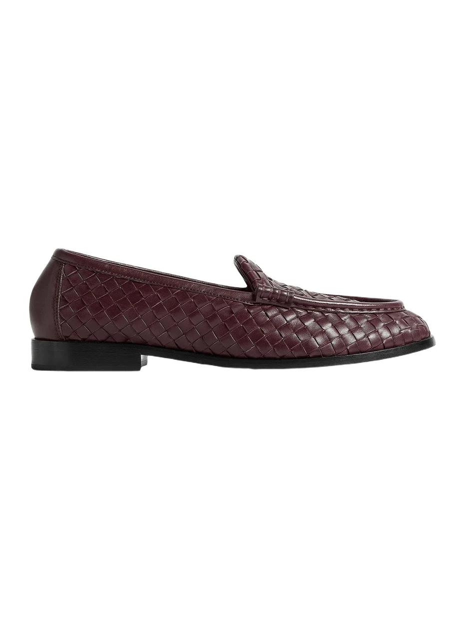 Women's Silenzio Intrecciato Leather Loafers