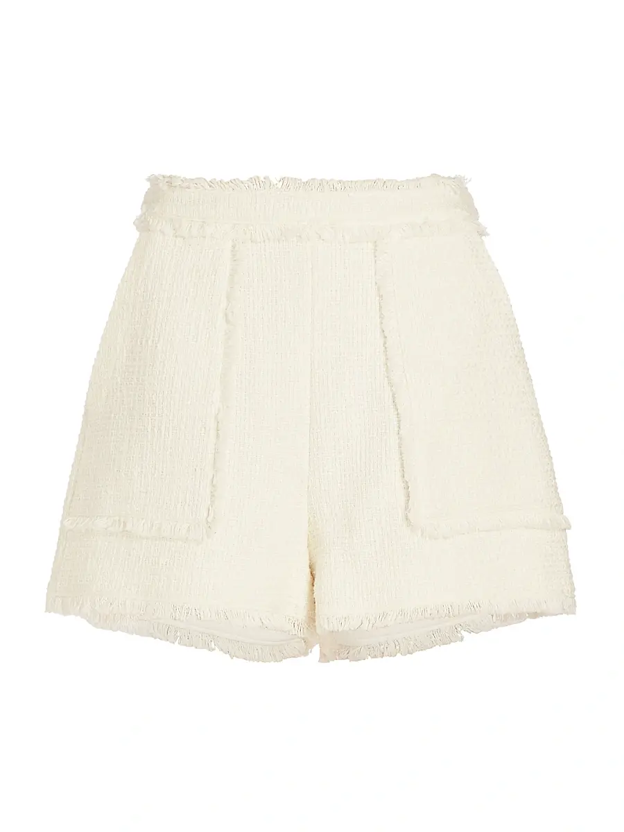 Cinq à Sept Women's Allen Shorts - Gardenia | Image 1 Cinq à Sept Women's Allen Shorts - Gardenia | Image 1