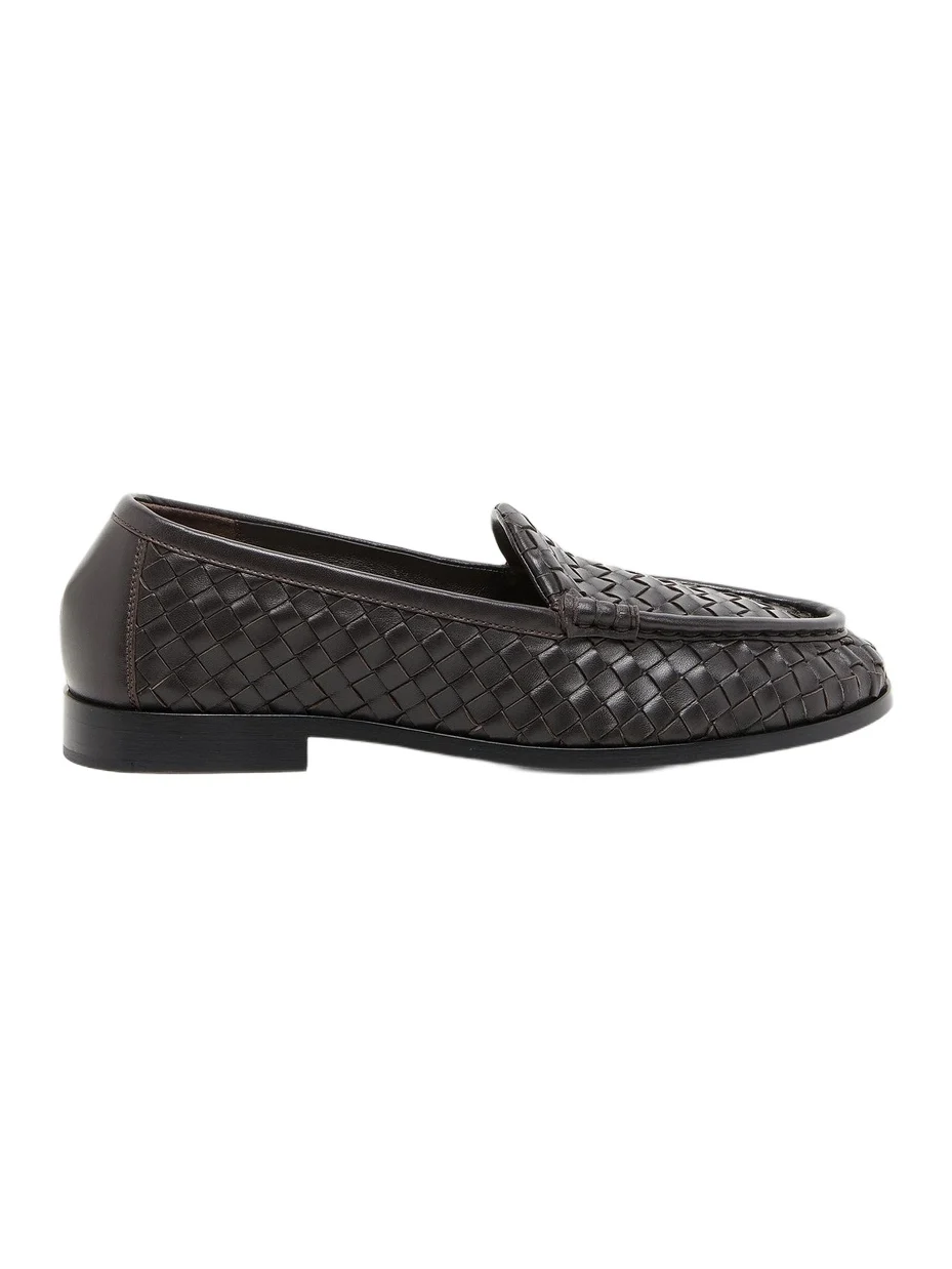 Women's Silenzio Intrecciato Leather Loafers