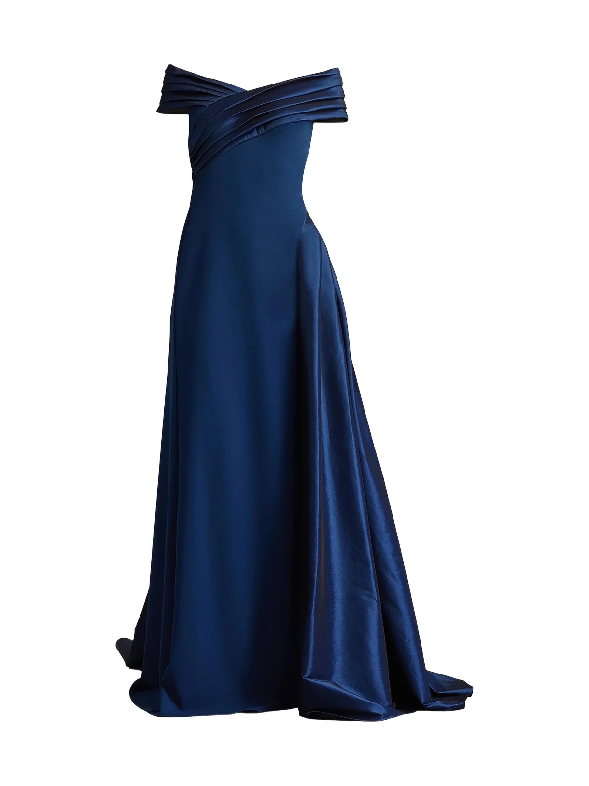Women's Elysian Draped Overlay Train Gown
