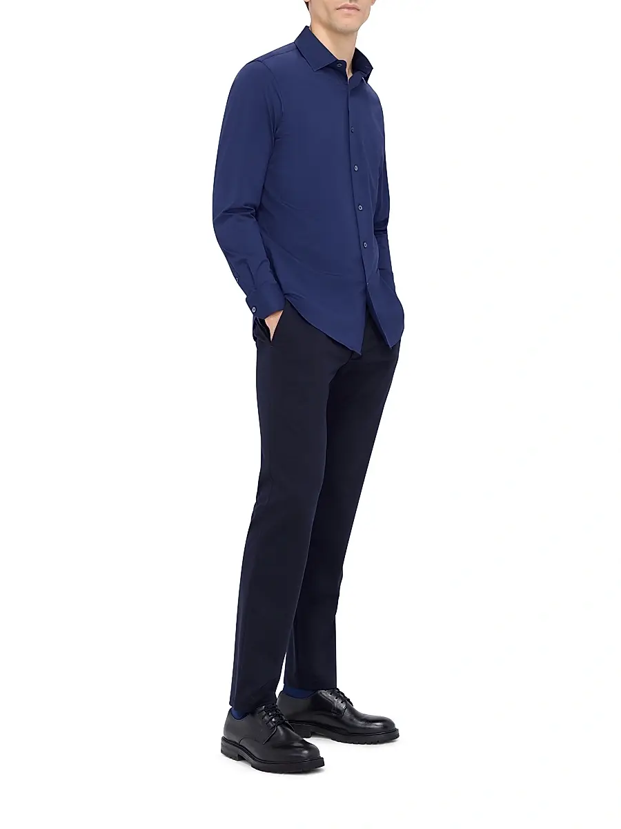 Bugatchi Men's OoohCotton Tech Button-Up Shirt | Thumbnail 2 Bugatchi Men's OoohCotton Tech Button-Up Shirt | Thumbnail 2