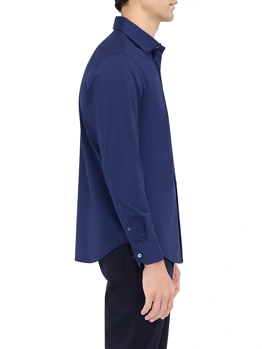 Bugatchi Men's OoohCotton Tech Button-Up Shirt | Thumbnail 4 Bugatchi Men's OoohCotton Tech Button-Up Shirt | Thumbnail 4