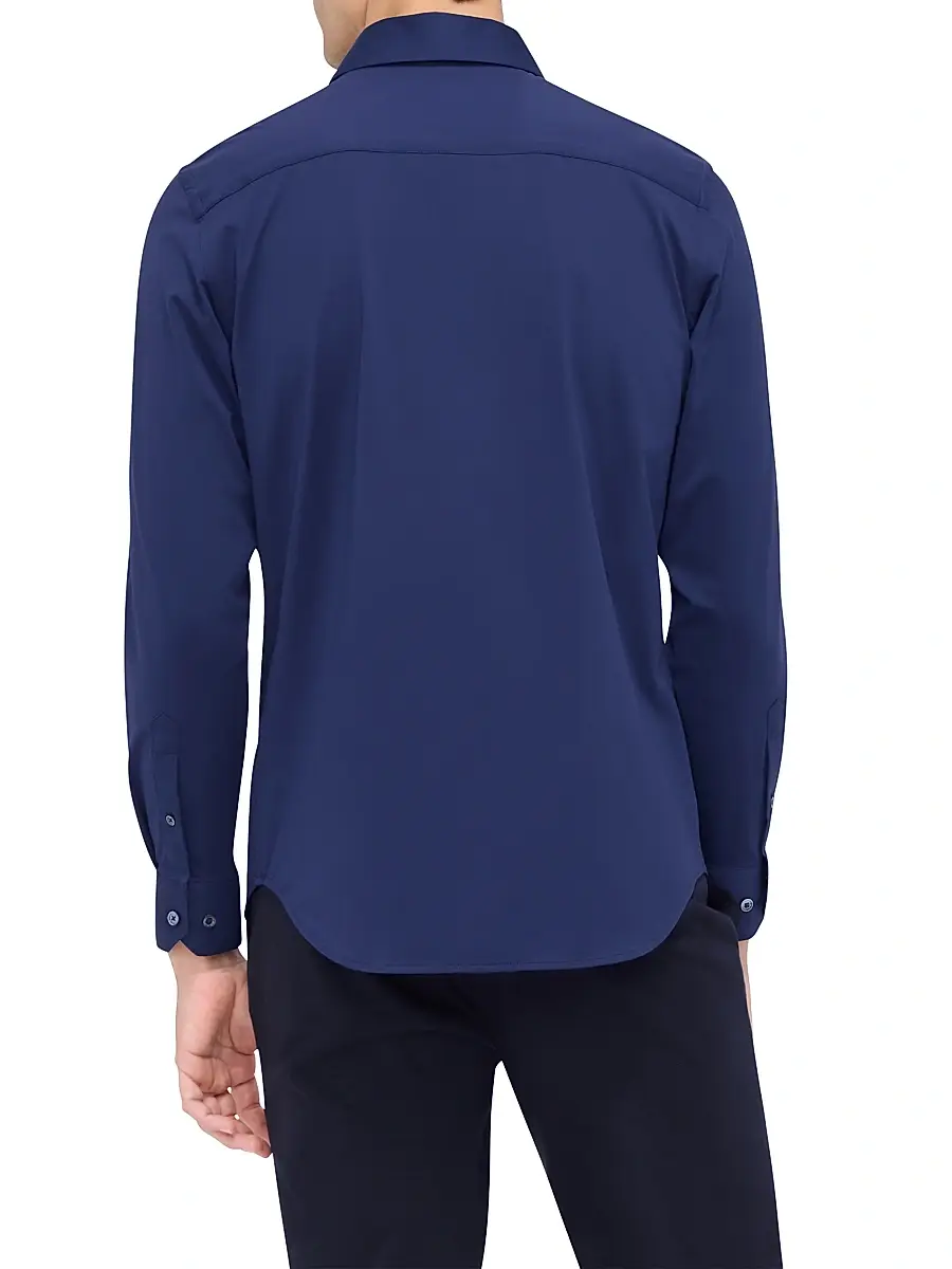 Bugatchi Men's OoohCotton Tech Button-Up Shirt | Thumbnail 5 Bugatchi Men's OoohCotton Tech Button-Up Shirt | Thumbnail 5