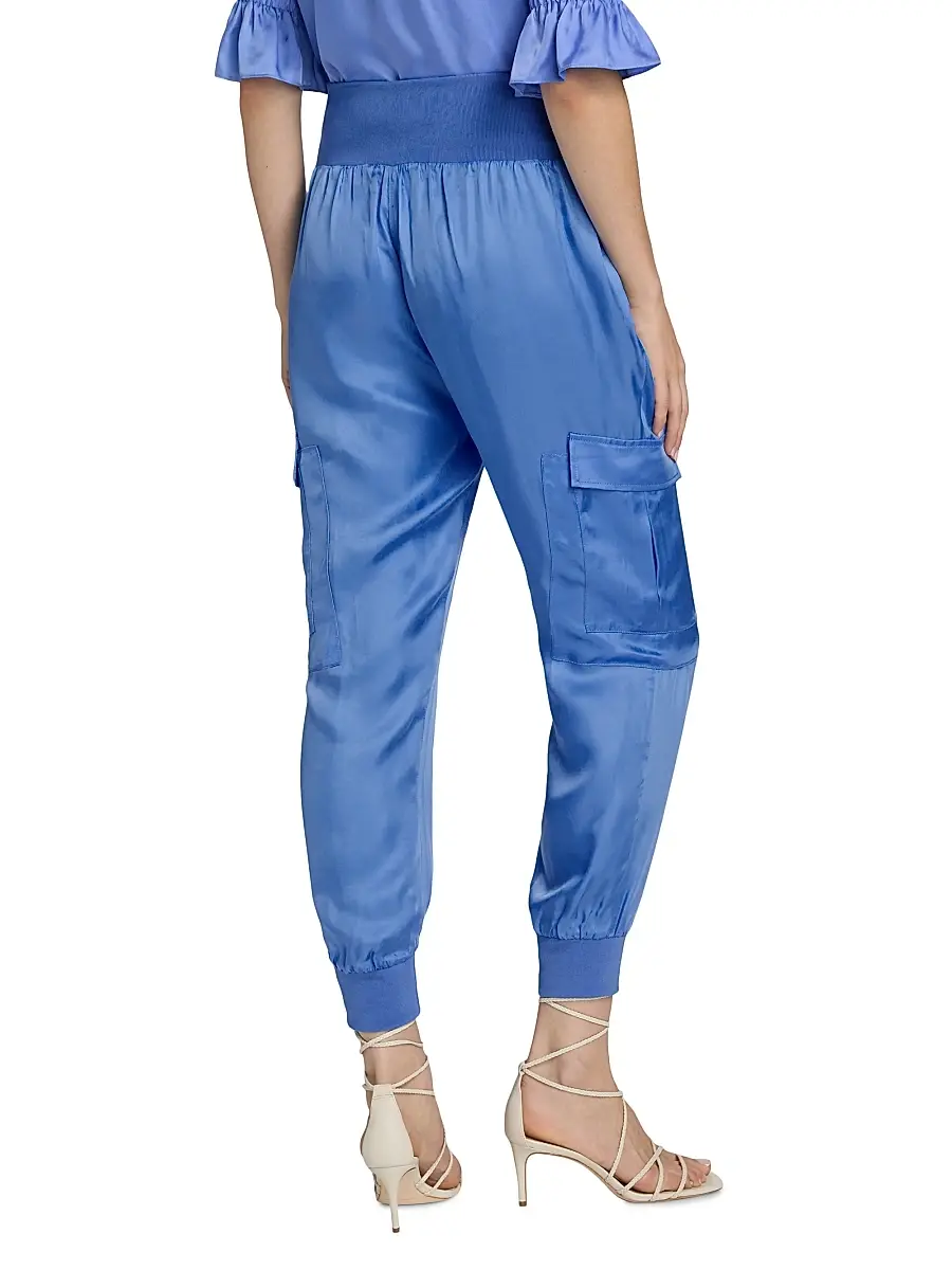 Cinq à Sept Women's Giles Twill Cargo Joggers | Thumbnail 5 Cinq à Sept Women's Giles Twill Cargo Joggers | Thumbnail 5