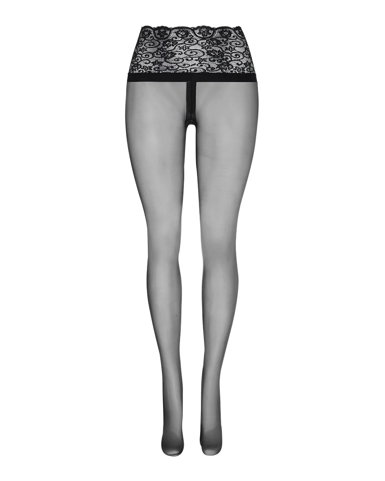 Sexy Sheer Lace-Waist Tights Sexy Sheer Lace-Waist Tights