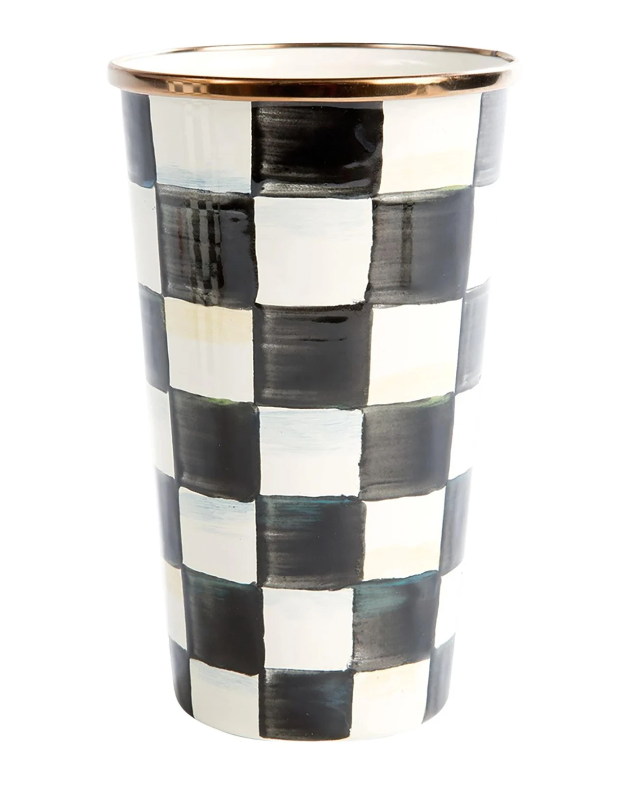 MacKenzie-Childs Courtly Check Enamel Tumbler