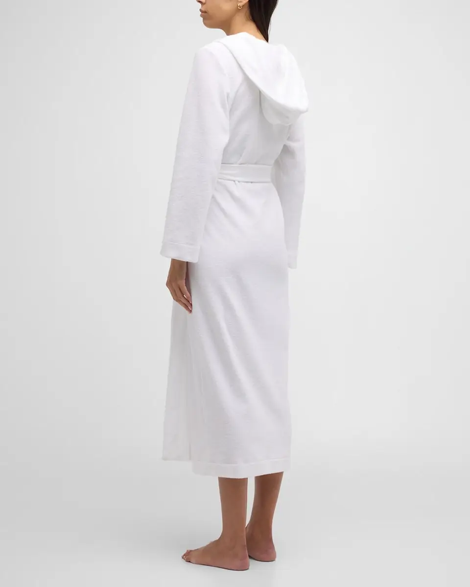 Hanro Hooded Plush Long Robe | Thumbnail 4 Hanro Hooded Plush Long Robe | Thumbnail 4