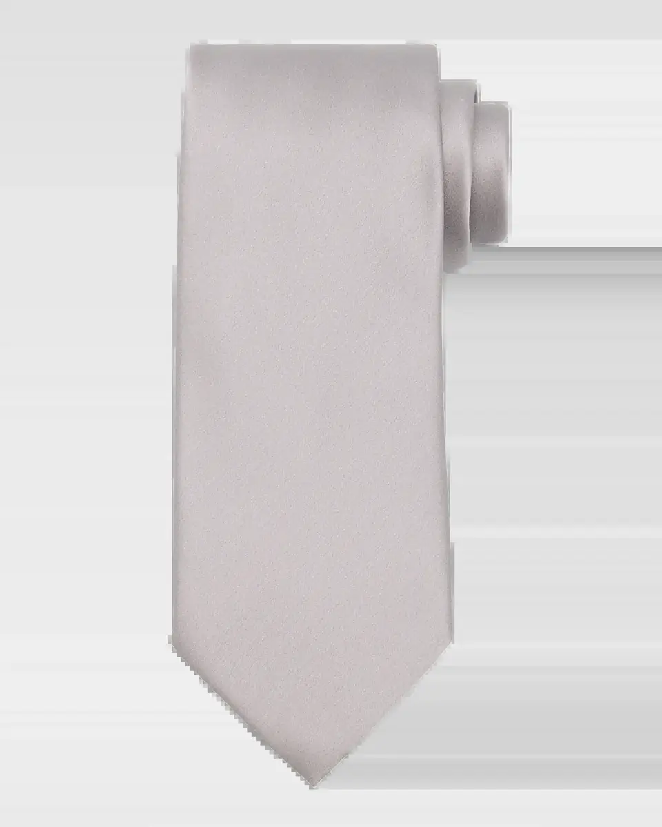 Stefano Ricci Solid Silk Satin Tie | Thumbnail 2 Stefano Ricci Solid Silk Satin Tie | Thumbnail 2