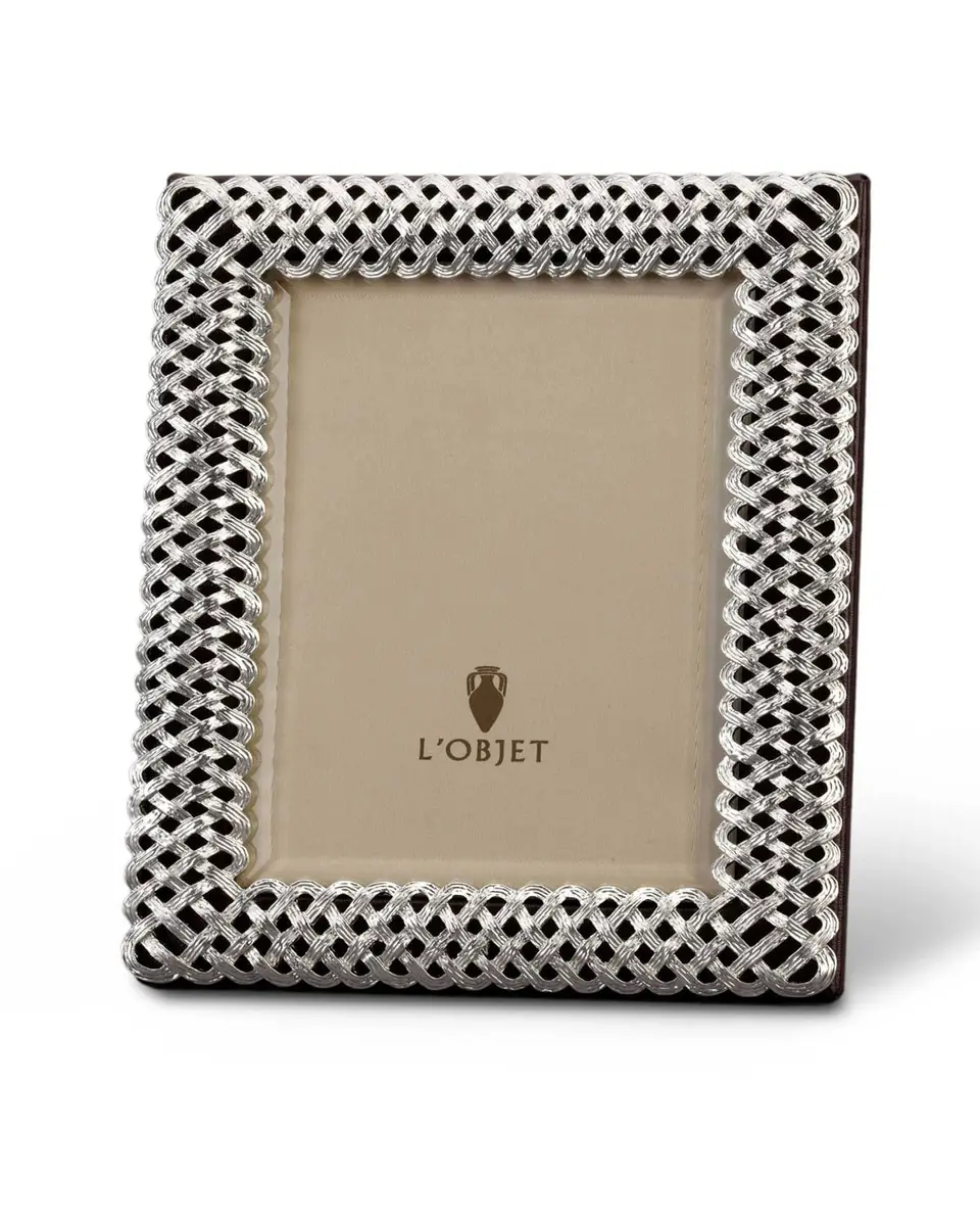 L'Objet Braid Platinum Picture Frame | Thumbnail 2