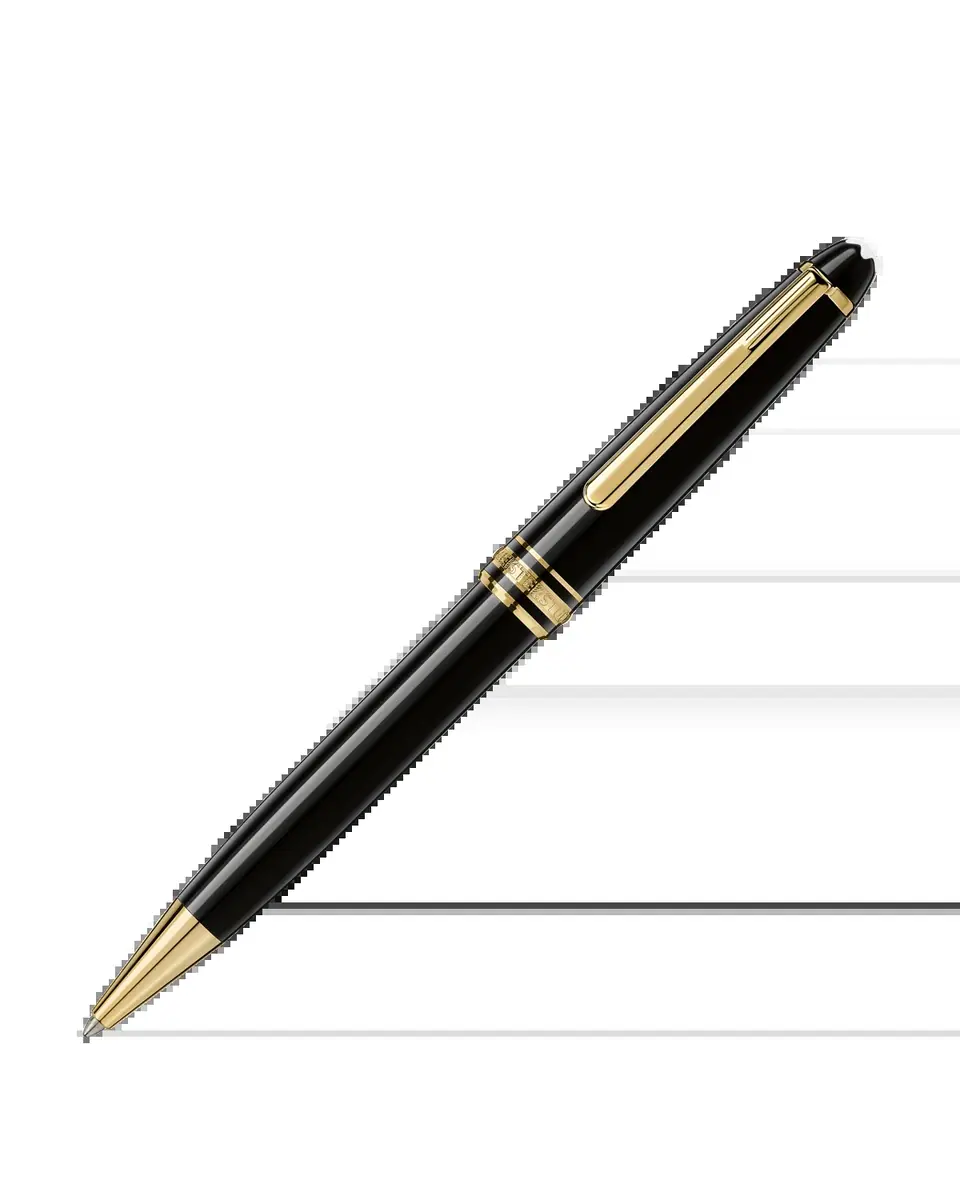 Montblanc Meisterst & uuml;ck Classique Ballpoint Pen, Gold plated | Thumbnail 2