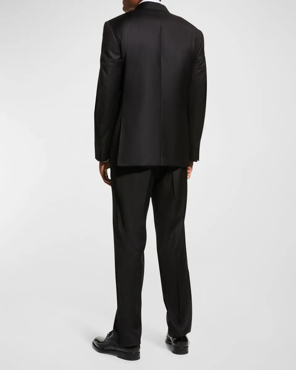 Canali Wool Two-Piece Tuxedo Suit | Thumbnail 3 Canali Wool Two-Piece Tuxedo Suit | Thumbnail 3