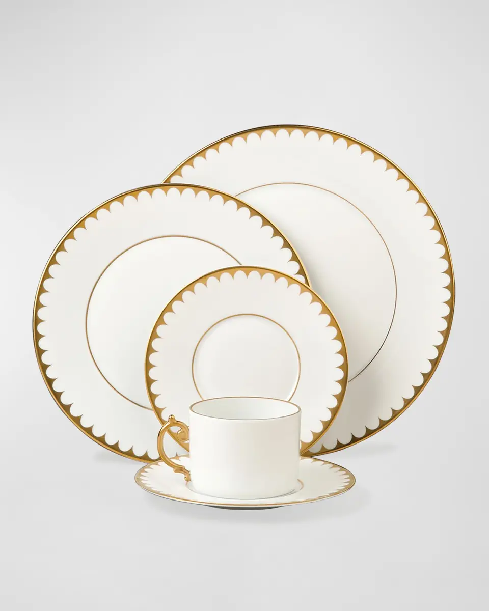 L'Objet Aegean Filet Gold Dinner Plate | Thumbnail 2