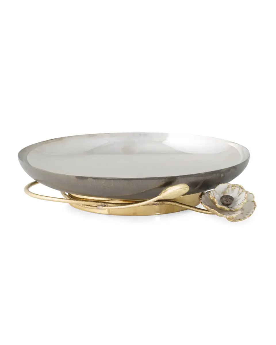 Michael Aram Anemone Small Footed Platter | Thumbnail 2 Michael Aram Anemone Small Footed Platter | Thumbnail 2