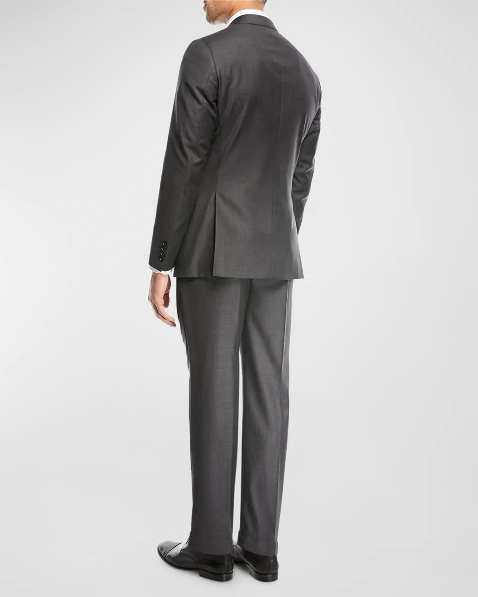 Emporio Armani Super 130s Wool Two-Piece Classic Fit Suit | Thumbnail 3 Emporio Armani Super 130s Wool Two-Piece Classic Fit Suit | Thumbnail 3