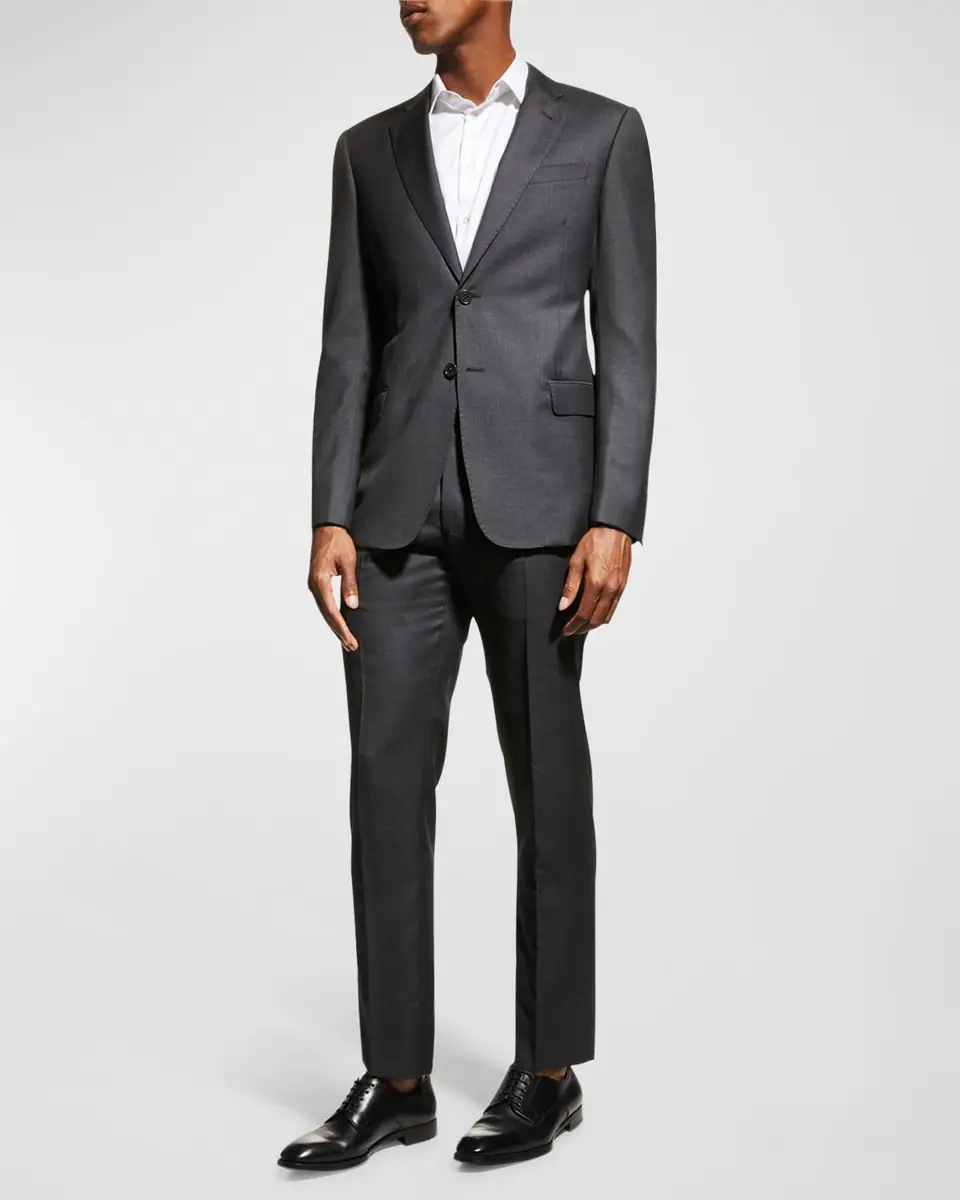Emporio Armani Super 130s Wool Two-Piece Classic Fit Suit | Thumbnail 5 Emporio Armani Super 130s Wool Two-Piece Classic Fit Suit | Thumbnail 5