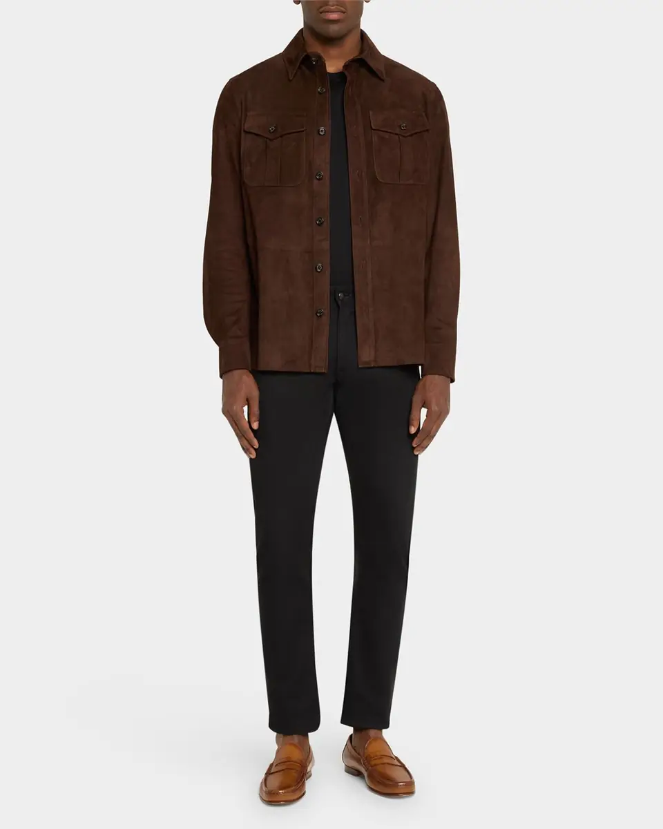 Ralph Lauren Purple Label Men's Suede Overshirt | Thumbnail 2 Ralph Lauren Purple Label Men's Suede Overshirt | Thumbnail 2