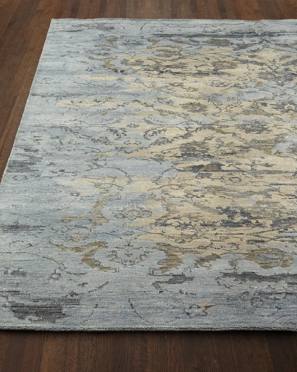 Haven & Loom Aquamarine Hand-Knotted Rug | Thumbnail 3