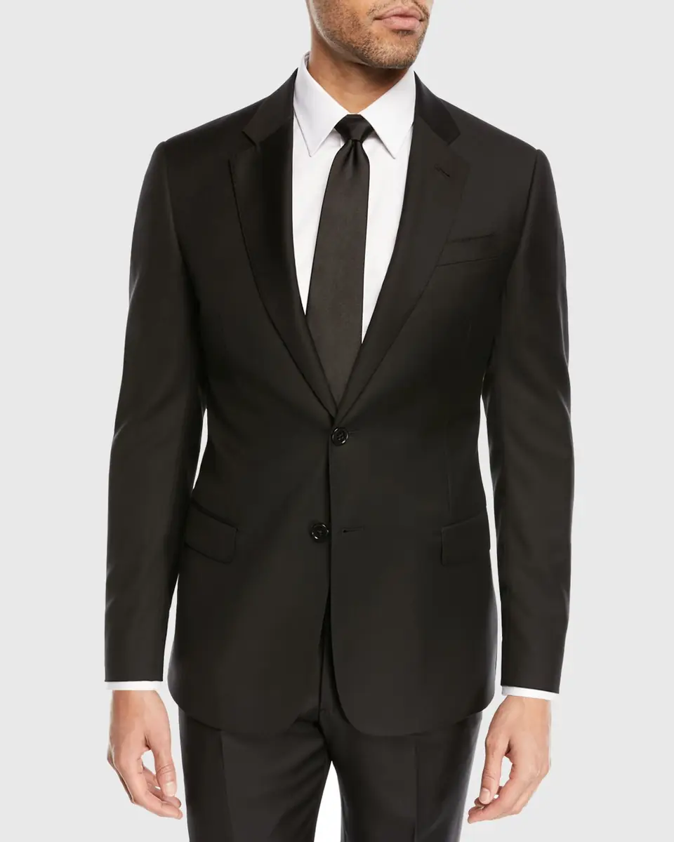 Emporio Armani Super 130s Wool Two-Piece Classic Fit Suit | Thumbnail 3