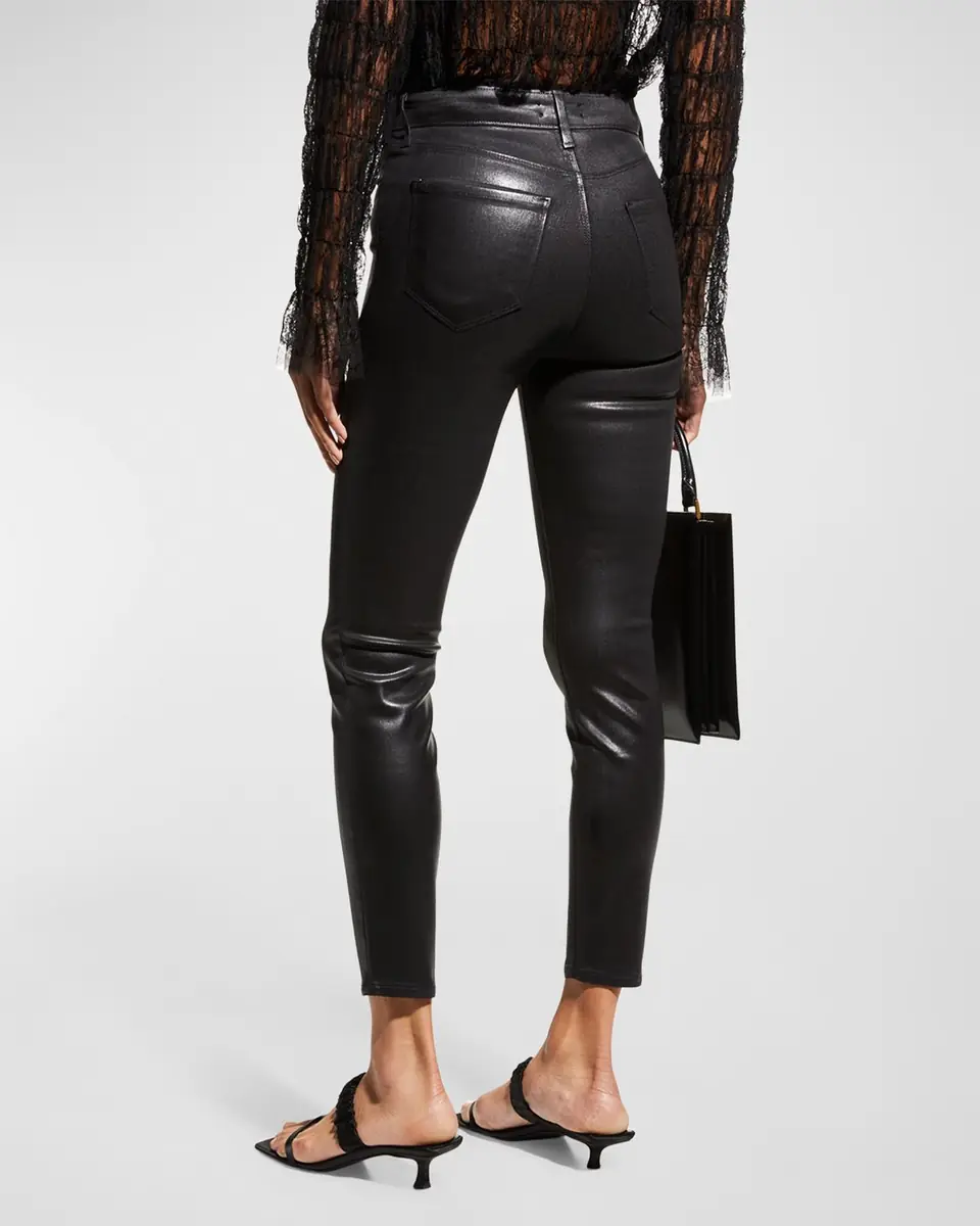 L'Agence Margot Coated High-Rise Skinny Ankle Jeans | Thumbnail 3 L'Agence Margot Coated High-Rise Skinny Ankle Jeans | Thumbnail 3