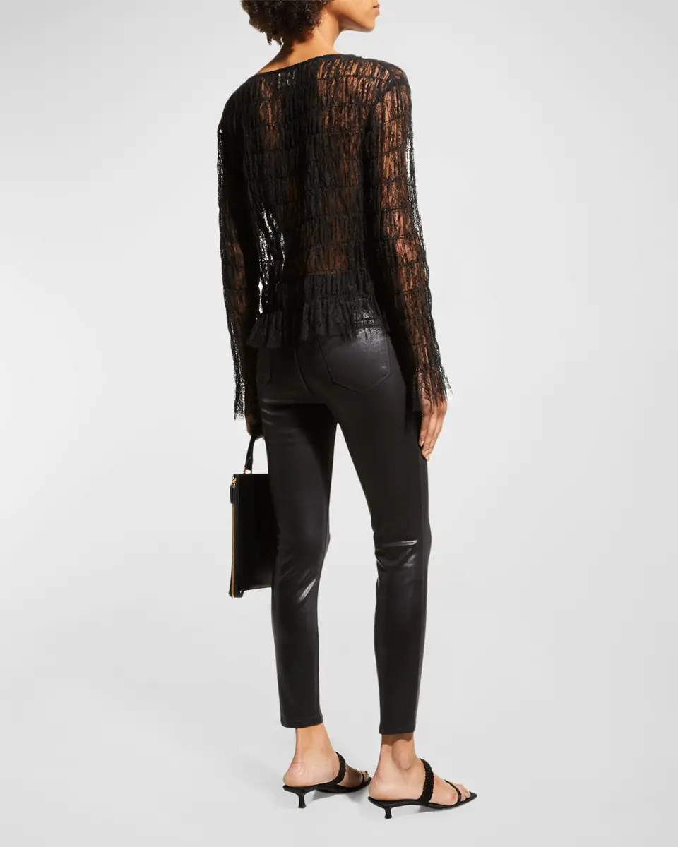L'Agence Margot Coated High-Rise Skinny Ankle Jeans | Thumbnail 6 L'Agence Margot Coated High-Rise Skinny Ankle Jeans | Thumbnail 6