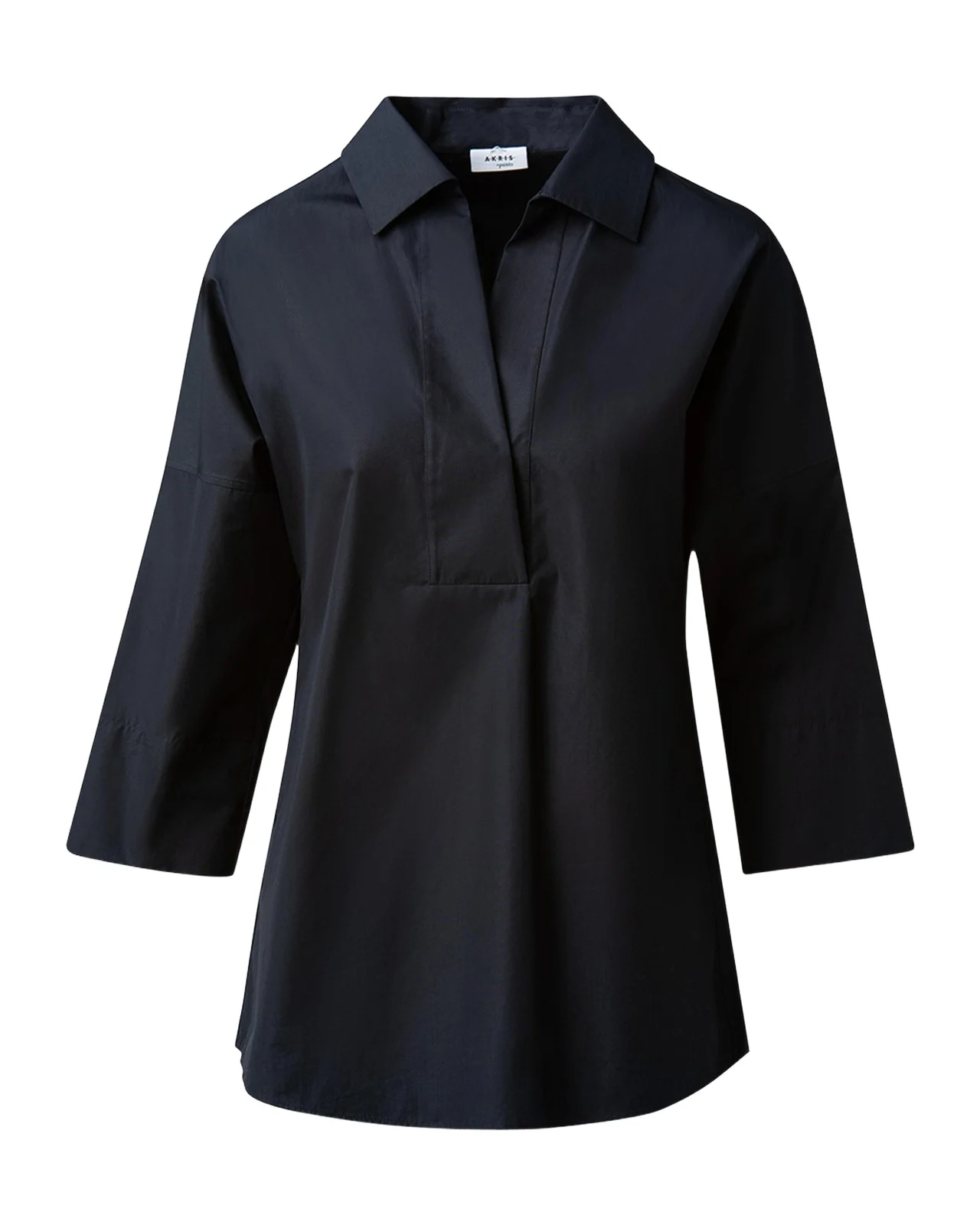 Kimono-Sleeve Split-Neck Blouse Kimono-Sleeve Split-Neck Blouse
