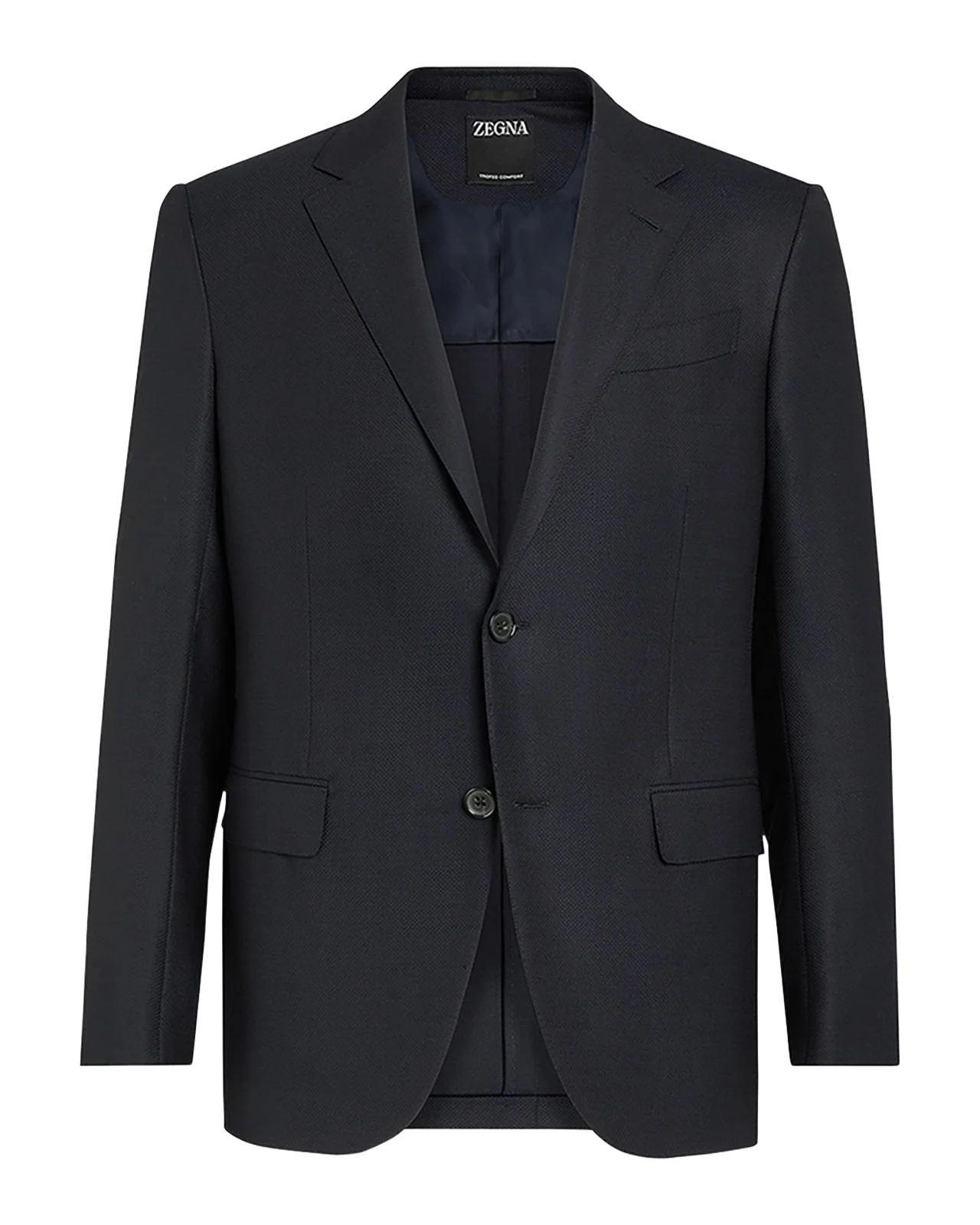 Zegna Men's Solid Trofeo Wool Regular-Fit Blazer Jacket